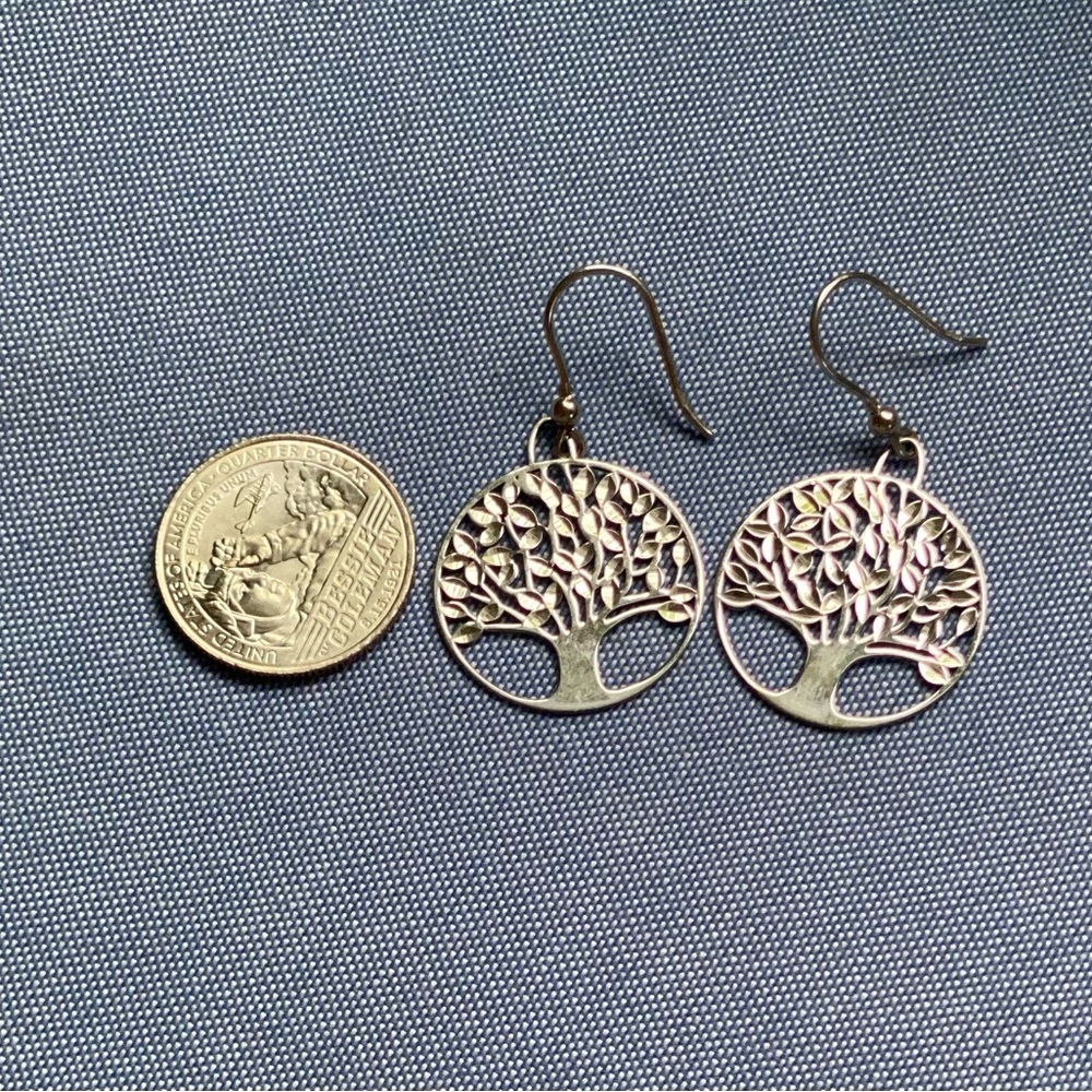 Sterling silver earrings.